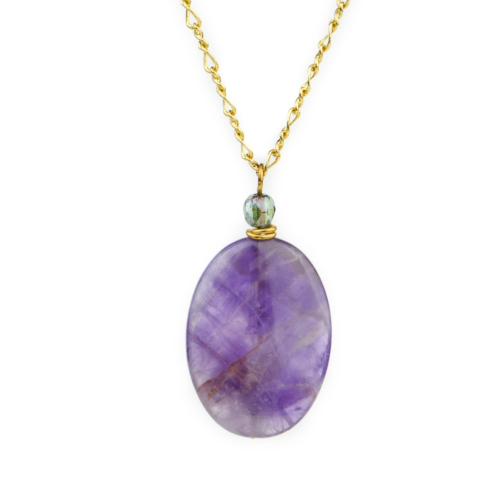 purple  pendant necklace